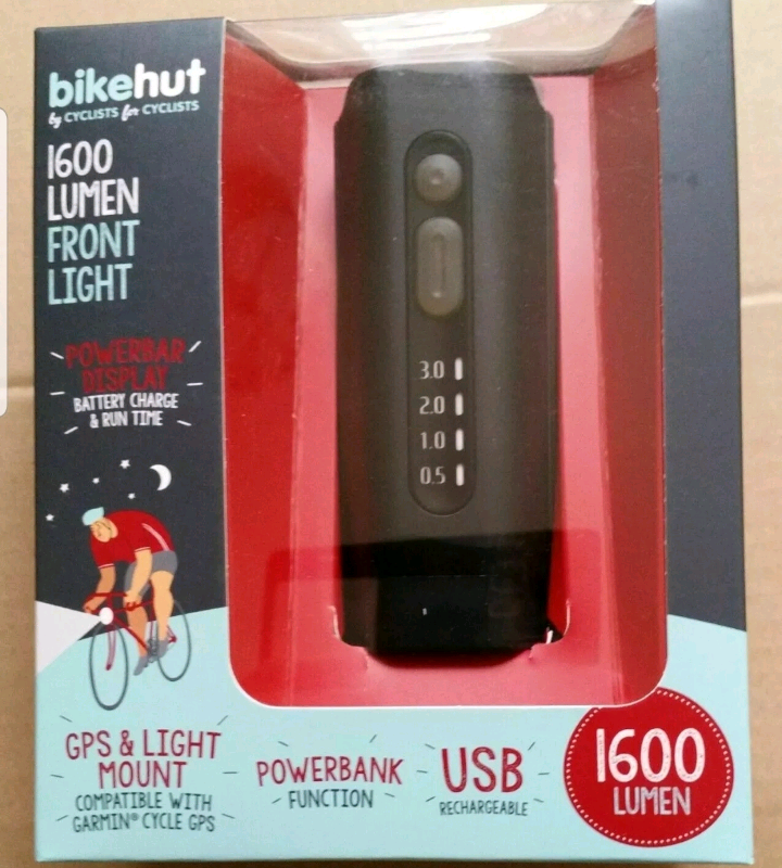 bikehut 1600 lumen front bike light